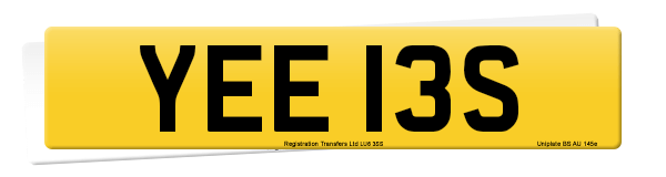 Registration number YEE 13S